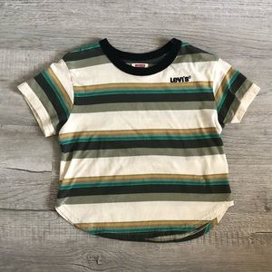 Levi’s Striped Crop Top